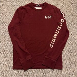 Abercrombie & Fitch vintage 90s burgundy soft long sleeve shirt